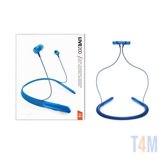 NECK WIRELESS HEADPHONE LIVE200 WITH MICRO SD CARD PORT BLUE